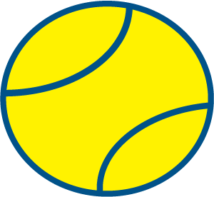 Tennis ball icon from WSTA logo